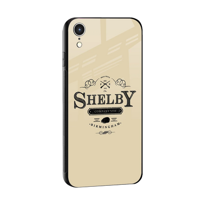 Shelby sleek iphone xr cover with tempered glass back and TPU edges