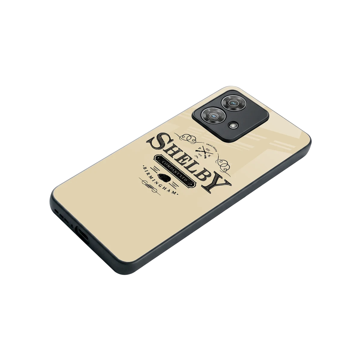 Shelby stylish phone case for motorola edge 40 neo 5g | glossy glass and slim fit