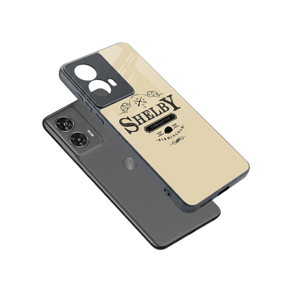 Shelby sleek motorola edge 50 fusion cover with tempered glass back and TPU edges