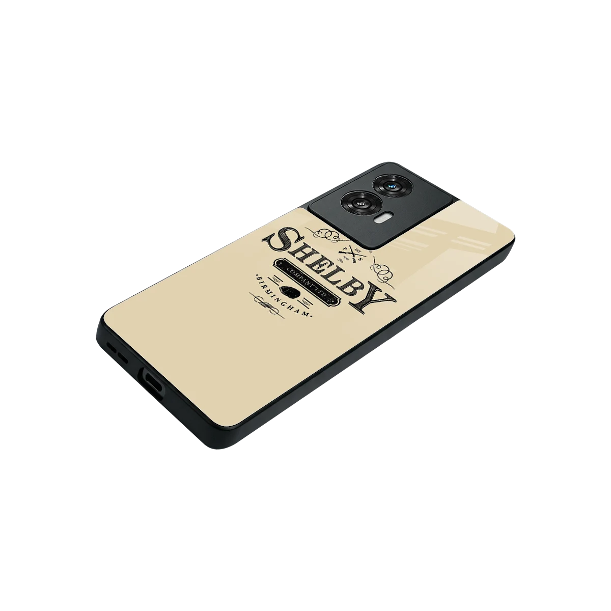 Shelby stylish phone case for motorola edge 50 fusion | glossy glass and slim fit