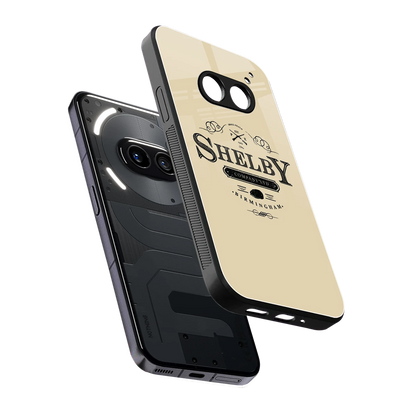 Shelby sleek nothing phone 2a cover with tempered glass back and TPU edges