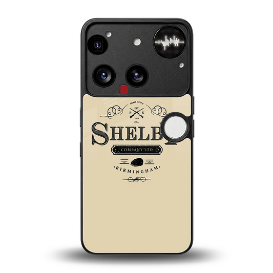 Shelby back phone cover | glass case for nothing phone 3