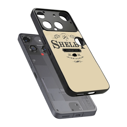 Shelby sleek nothing phone 3 cover with tempered glass back and TPU edges