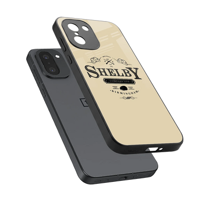 Shelby sleek oneplus 15r cover with tempered glass back and TPU edges