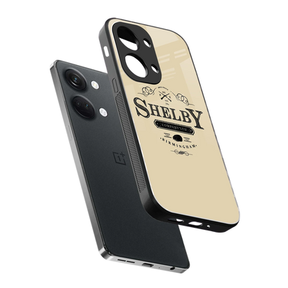 Shelby sleek oneplus nord 3 cover with tempered glass back and TPU edges