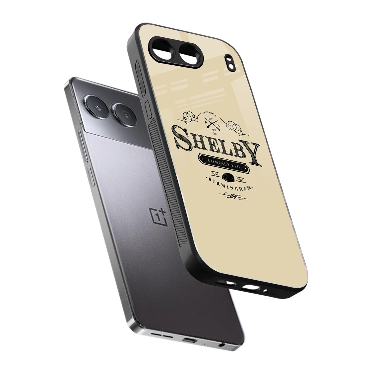 Shelby sleek oneplus nord 4 cover with tempered glass back and TPU edges