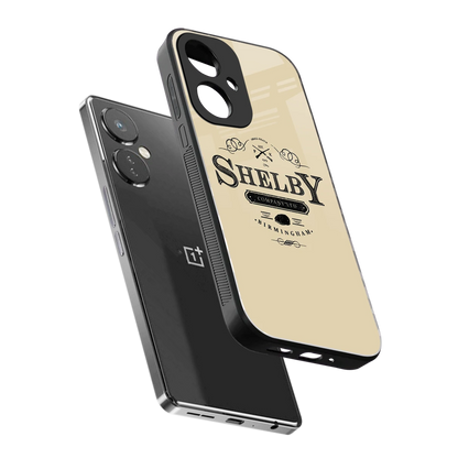 Shelby sleek oneplus nord ce 3 cover with tempered glass back and TPU edges