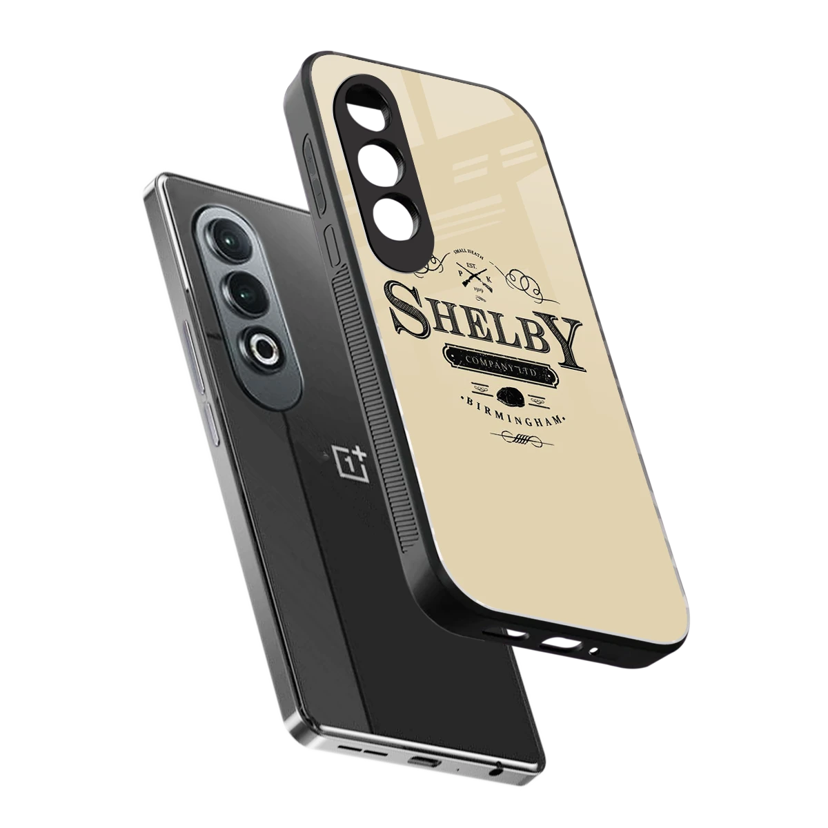 Shelby sleek oneplus nord ce 4 cover with tempered glass back and TPU edges