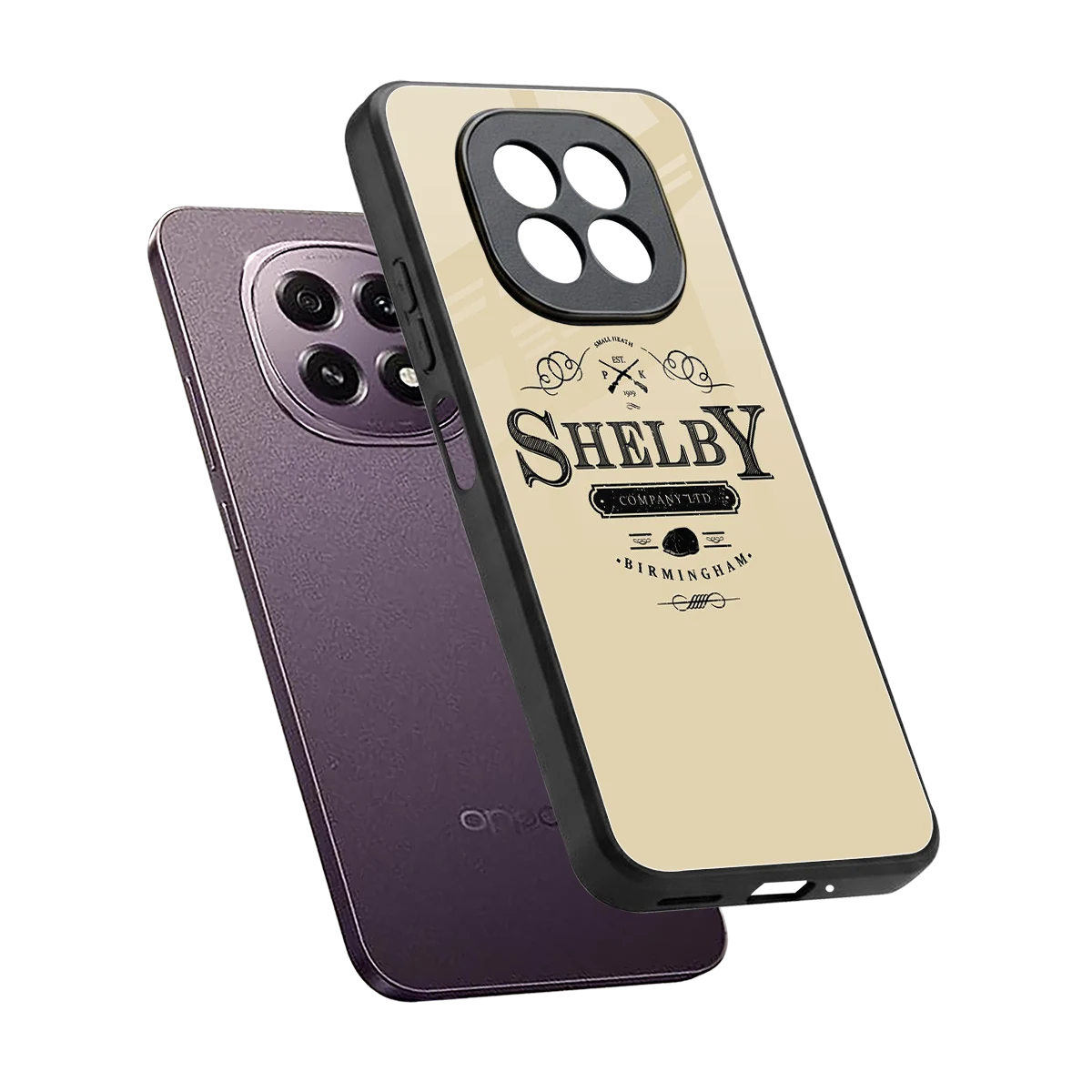 Shelby sleek oppo f29 5g cover with tempered glass back and TPU edges