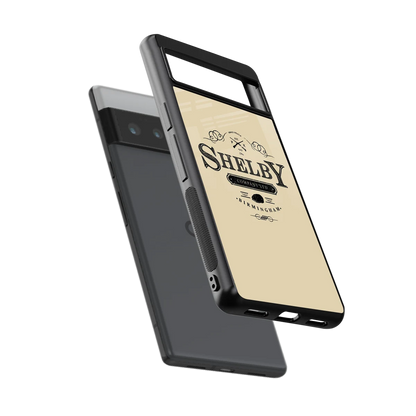Shelby sleek google pixel 6 pro cover with tempered glass back and TPU edges