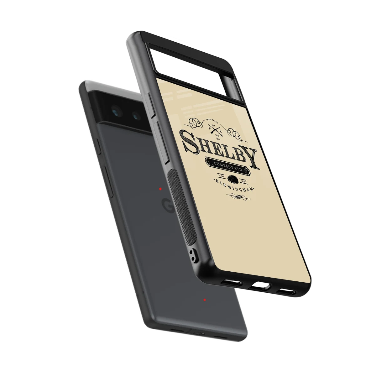 Shelby sleek google pixel 6 cover with tempered glass back and TPU edges