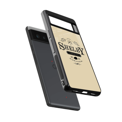 Shelby sleek google pixel 6 cover with tempered glass back and TPU edges