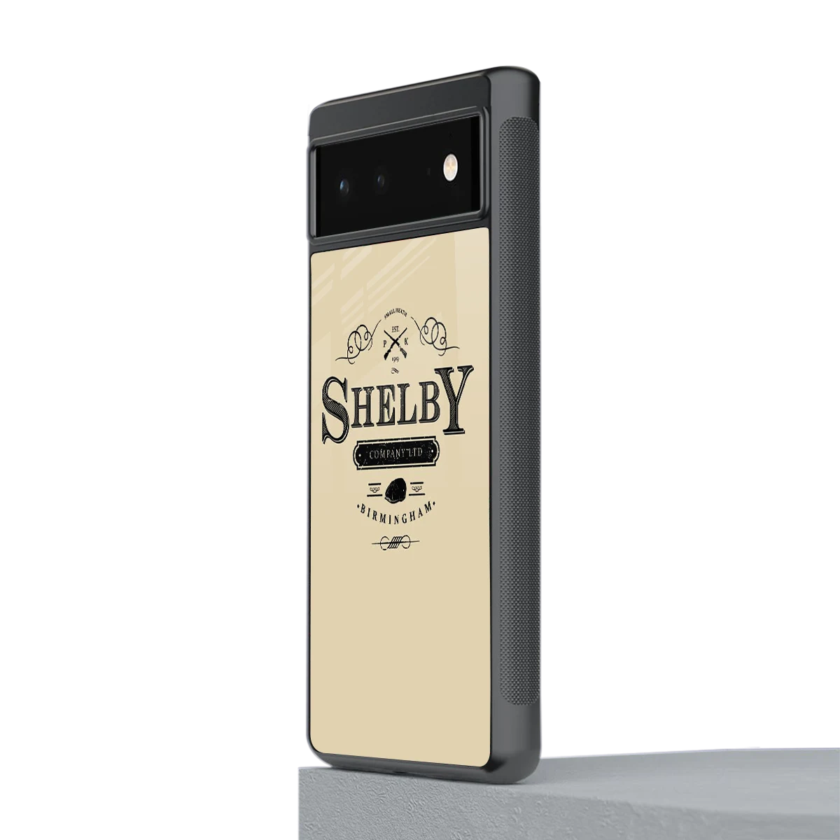 Shelby stylish phone case for google pixel 6a | glossy glass and slim fit