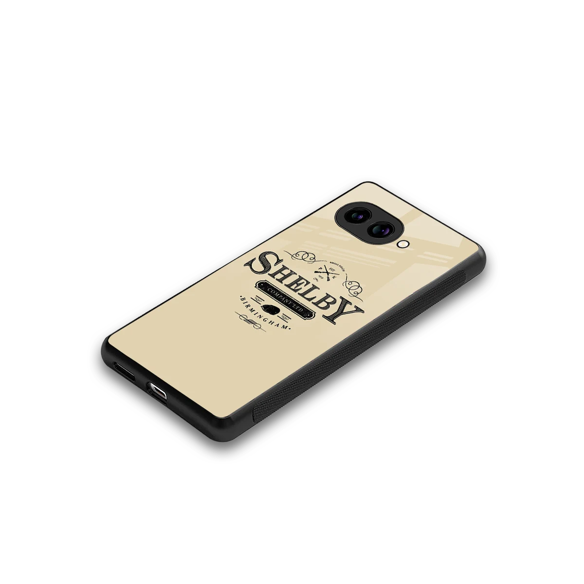 Shelby stylish phone case for google pixel 9a | glossy glass and slim fit