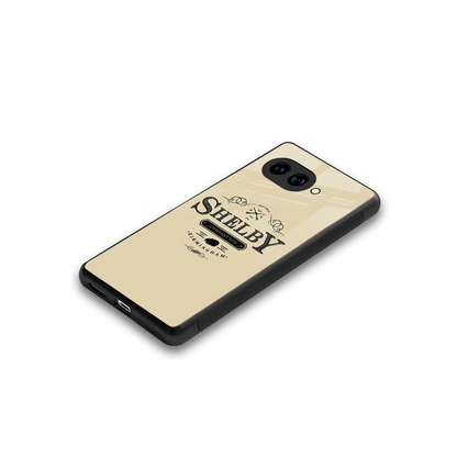 Shelby stylish phone case for google pixel 9a | glossy glass and slim fit