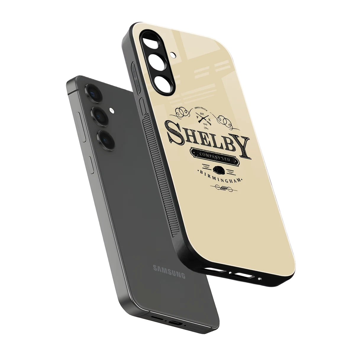 Shelby sleek samsung galaxy a14 5g cover with tempered glass back and TPU edges