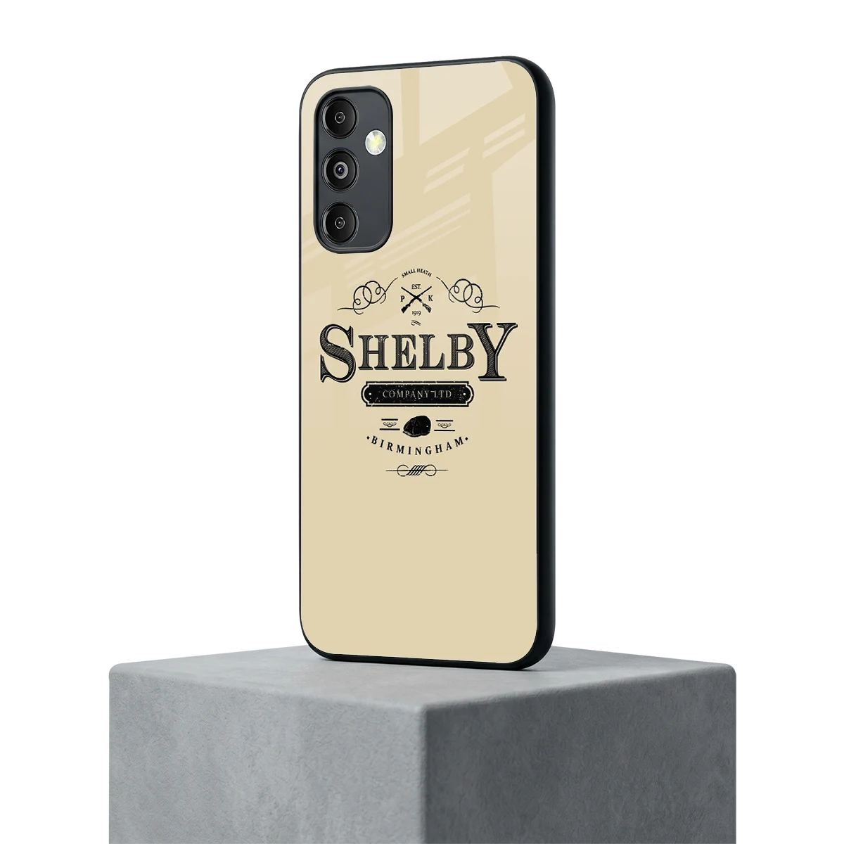 Shelby samsung galaxy m14 5g mobile cover | shockproof glass phone case