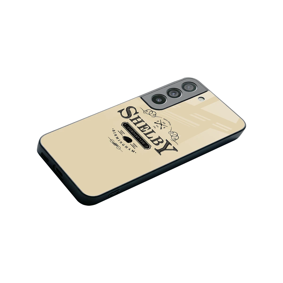 Shelby stylish phone case for samsung galaxy s22 | glossy glass and slim fit
