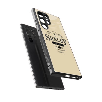 Shelby sleek samsung galaxy s24 ultra cover with tempered glass back and TPU edges