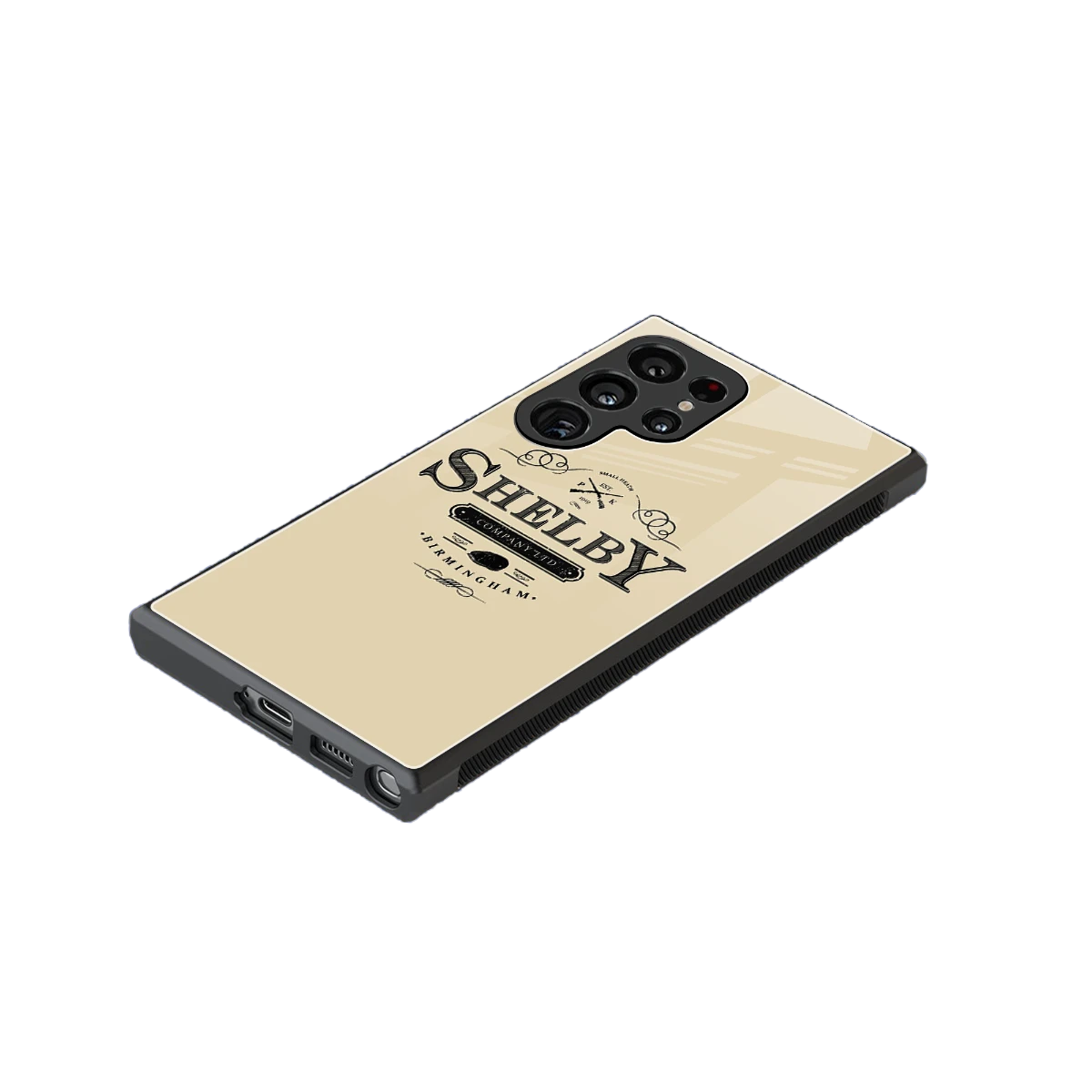 Shelby stylish phone case for samsung galaxy s23 ultra | glossy glass and slim fit