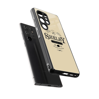 Shelby sleek samsung galaxy s25 ultra cover with tempered glass back and TPU edges
