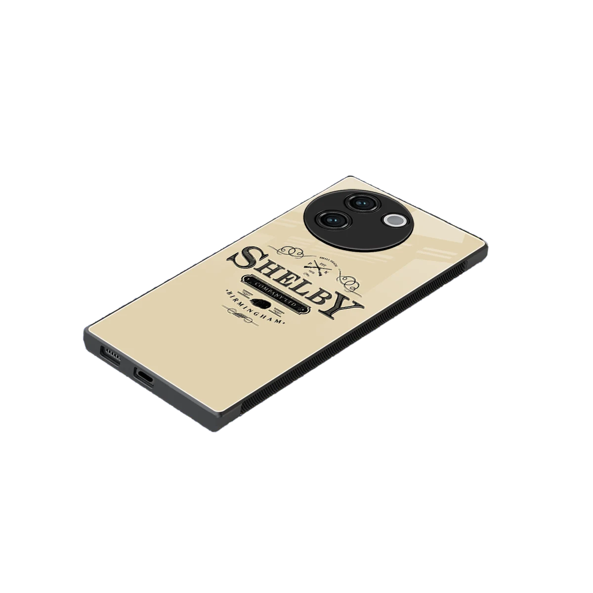 Shelby stylish phone case for vivo v30e | glossy glass and slim fit