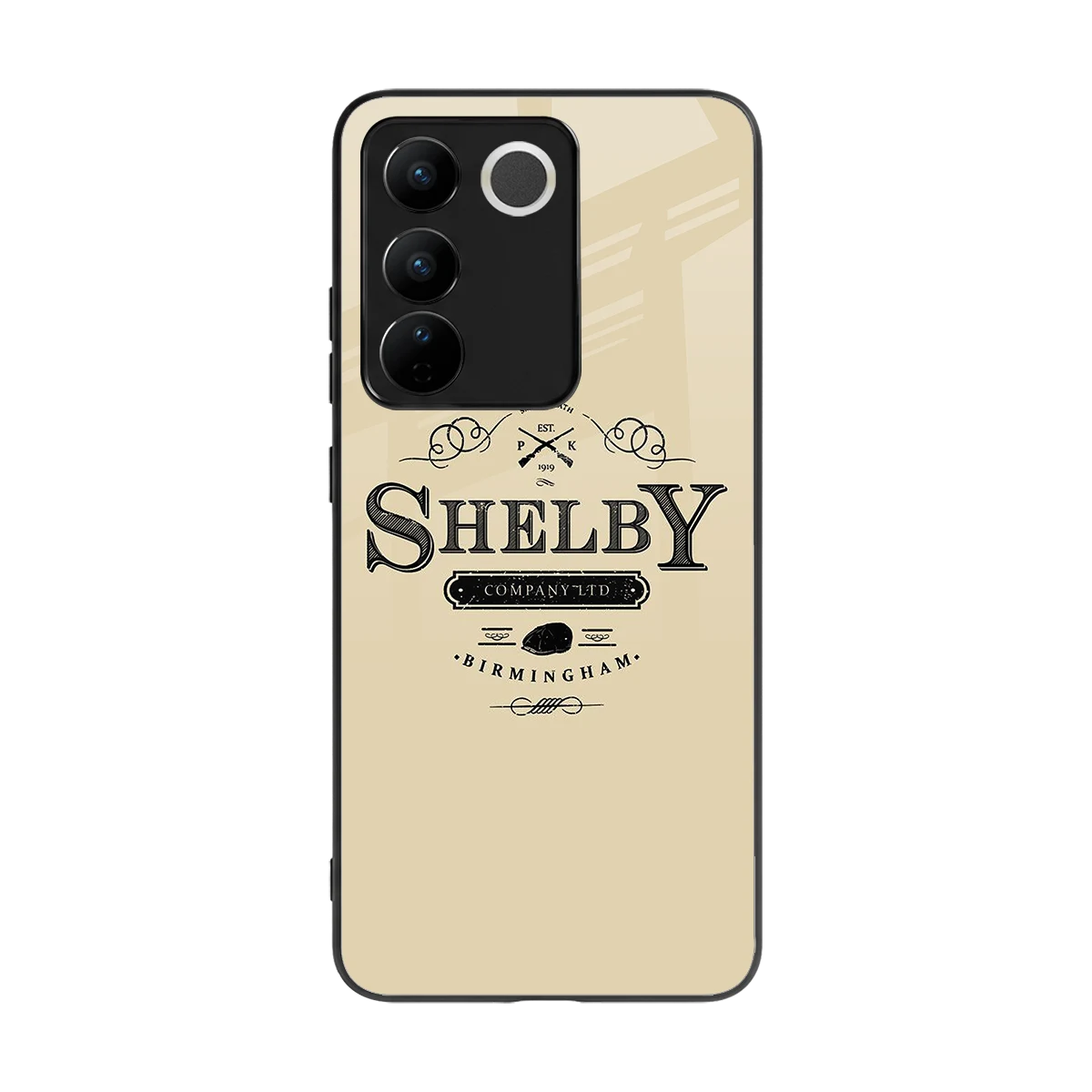 Shelby back phone cover | glass case for vivo v27 5g