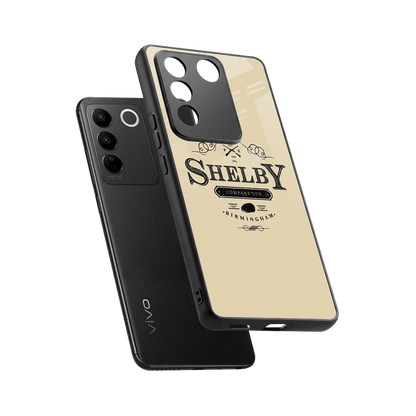 Shelby sleek vivo v27 5g cover with tempered glass back and TPU edges