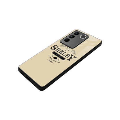 Shelby stylish phone case for vivo v27 5g | glossy glass and slim fit