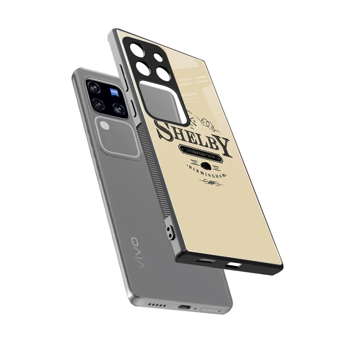 Shelby sleekvivo v30 pro cover with tempered glass back and TPU edges