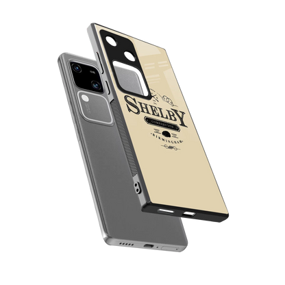 Shelby sleek vivo v30 cover with tempered glass back and TPU edges