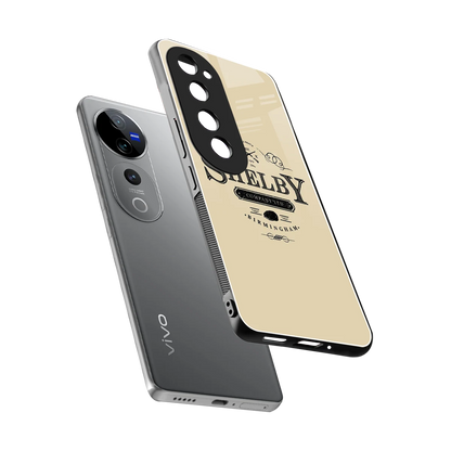 Shelby sleek vivo v40 pro cover with tempered glass back and TPU edges