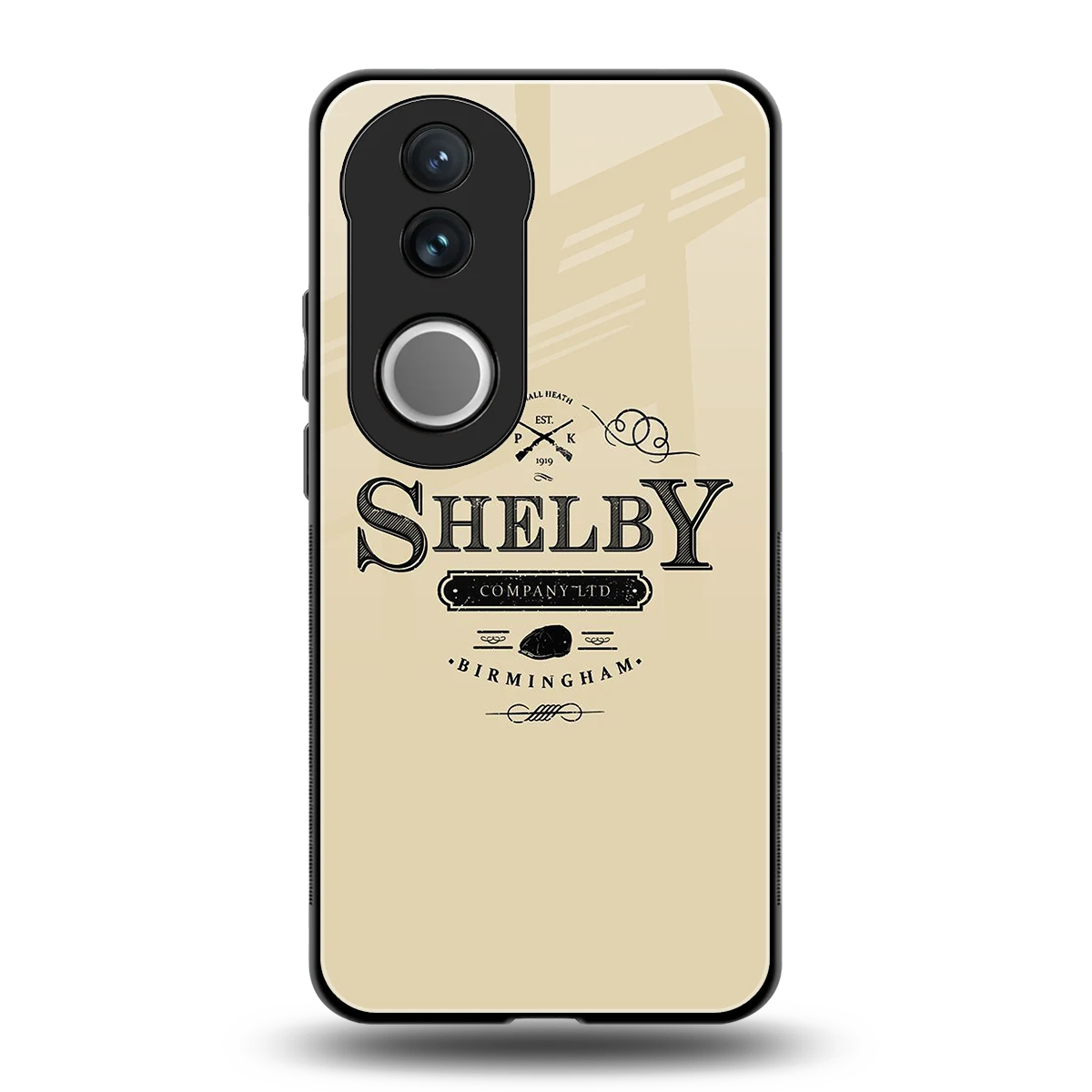 Shelby back phone cover | glass case for vivo v50