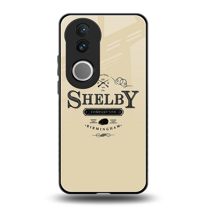 Shelby back phone cover | glass case for vivo v50