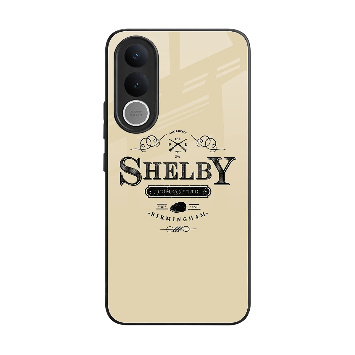 Shelby back phone cover | glass case for vivo v70 fe