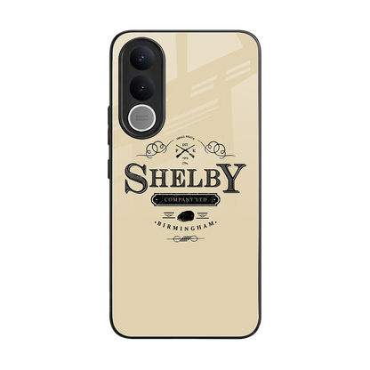 Shelby back phone cover | glass case for vivo v70 fe