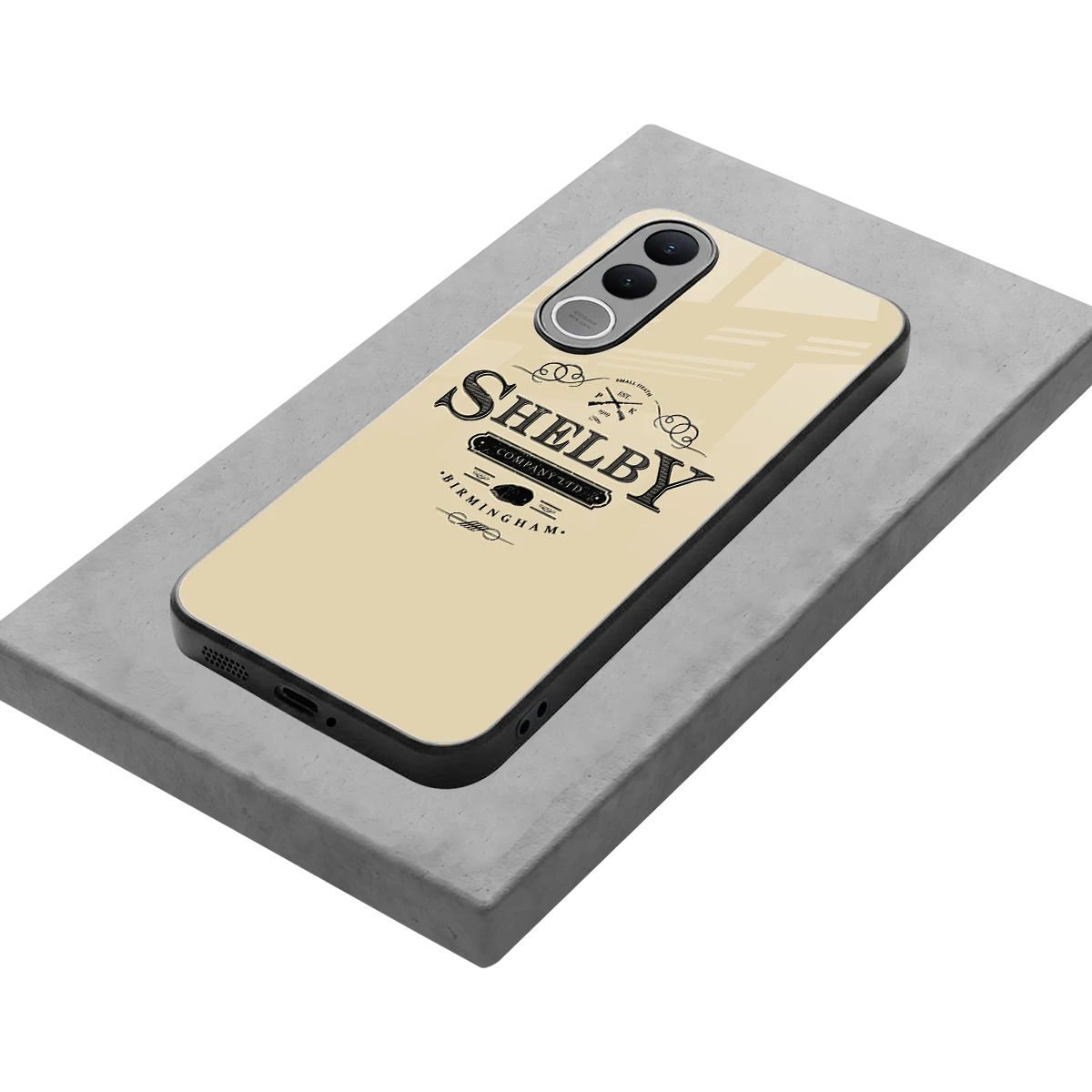Shelby stylish phone case for vivo v70 fe | glossy glass and slim fit