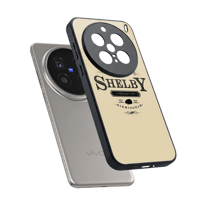 Shelby sleek vivo x200 pro cover with tempered glass back and TPU edges