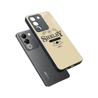 Shelby sleek vivo y200 5g cover with tempered glass back and TPU edges