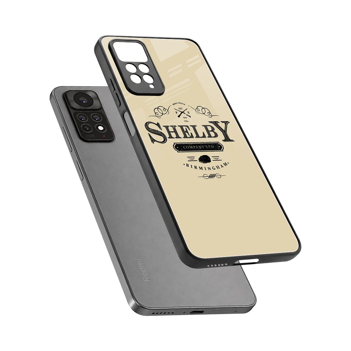 Shelby sleek redmi note 11 pro cover with tempered glass back and TPU edges