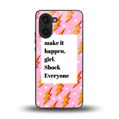 Shock Everyone back phone cover | glass case for oneplus nord ce5 5g