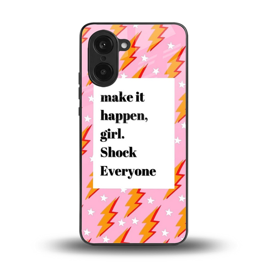 Shock Everyone back phone cover | glass case for oneplus nord ce5 5g