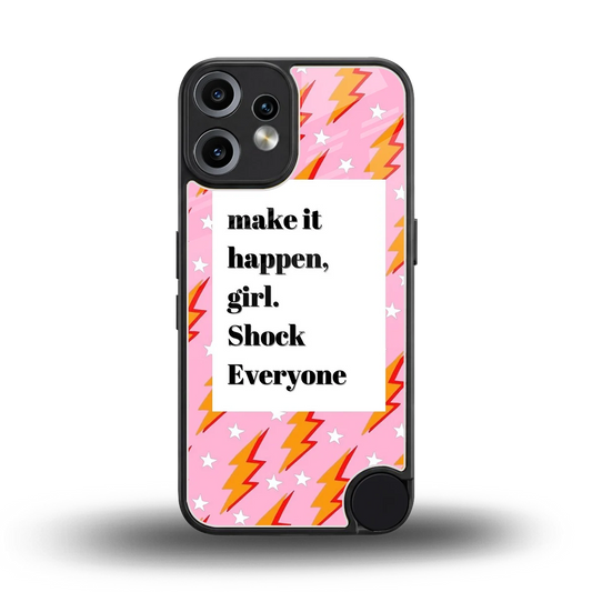 Shock Everyone back phone cover | glass case for cmf nothing phone 2 pro