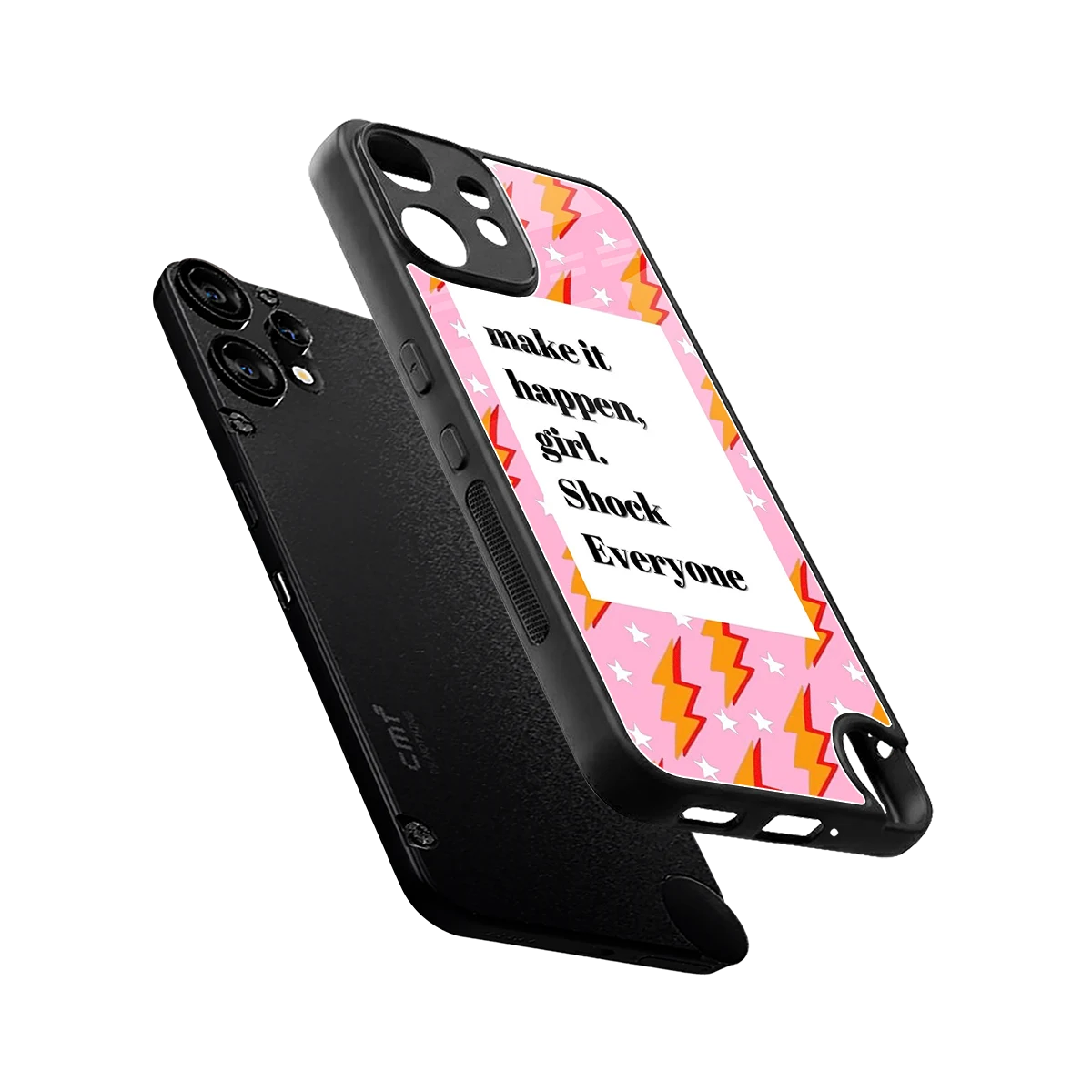 Shock Everyone sleek cmf nothing phone 2 pro cover with tempered glass back and TPU edges