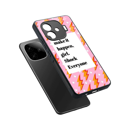 Shock Everyone sleek iqoo neo 10r 5g cover with tempered glass back and TPU edges