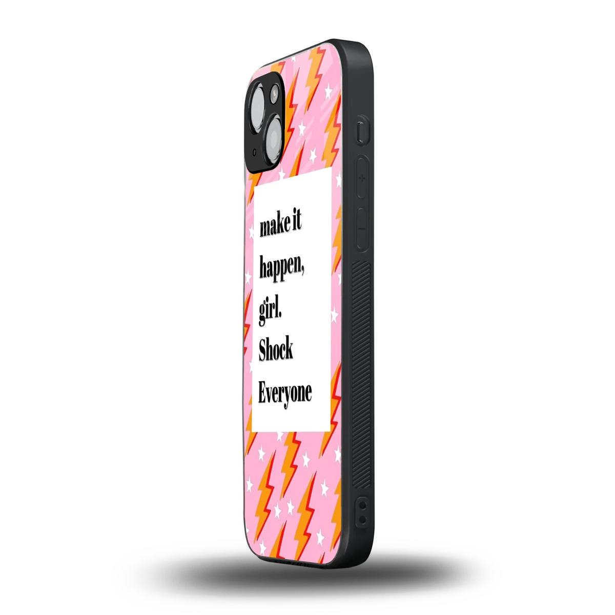 Shock Everyone iphone 14 plus mobile cover | shockproof glass phone case
