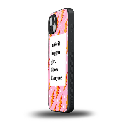 Shock Everyone iphone 14 plus mobile cover | shockproof glass phone case