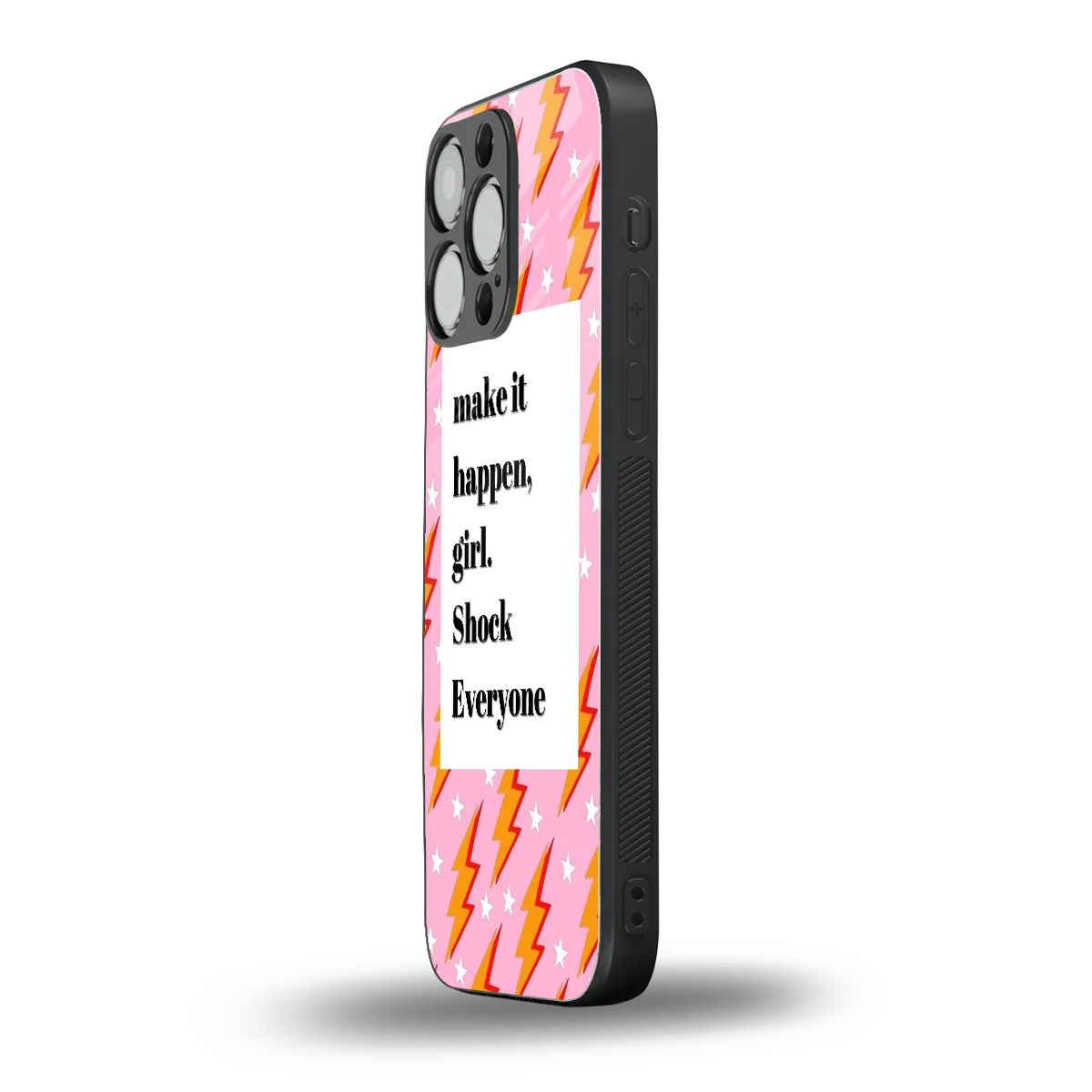 Shock Everyone iphone 15 pro max mobile cover | shockproof glass phone case