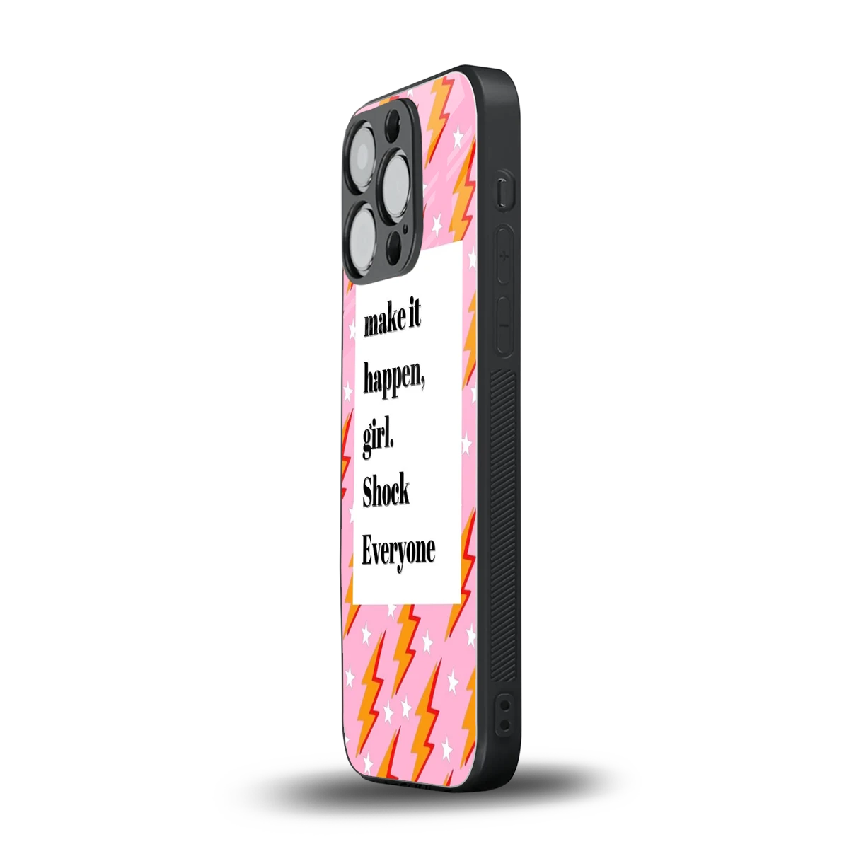 Shock Everyone iphone 16 pro mobile cover | shockproof glass phone case