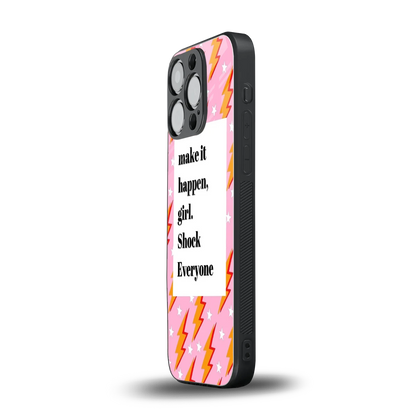 Shock Everyone iphone 16 pro mobile cover | shockproof glass phone case